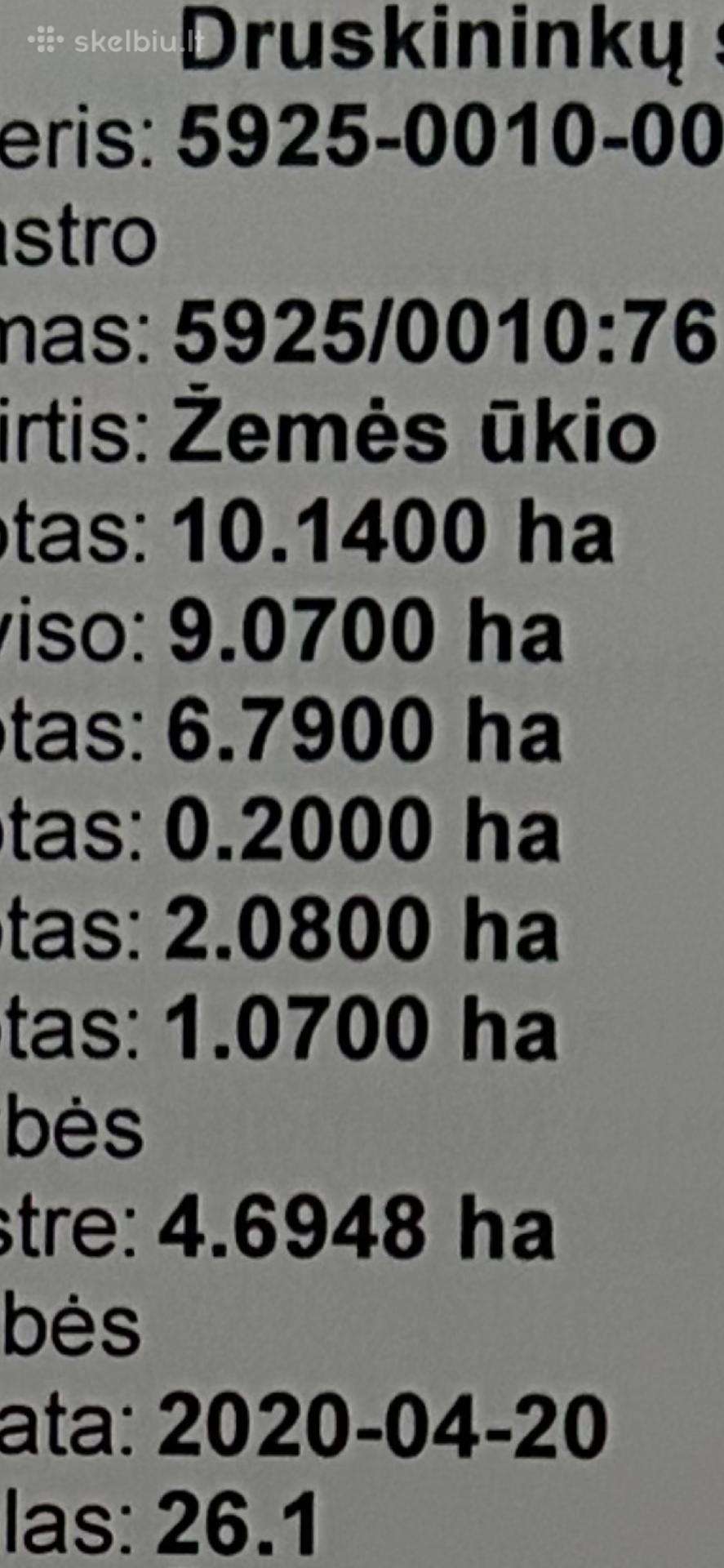 Parduodamas žemės sklypas