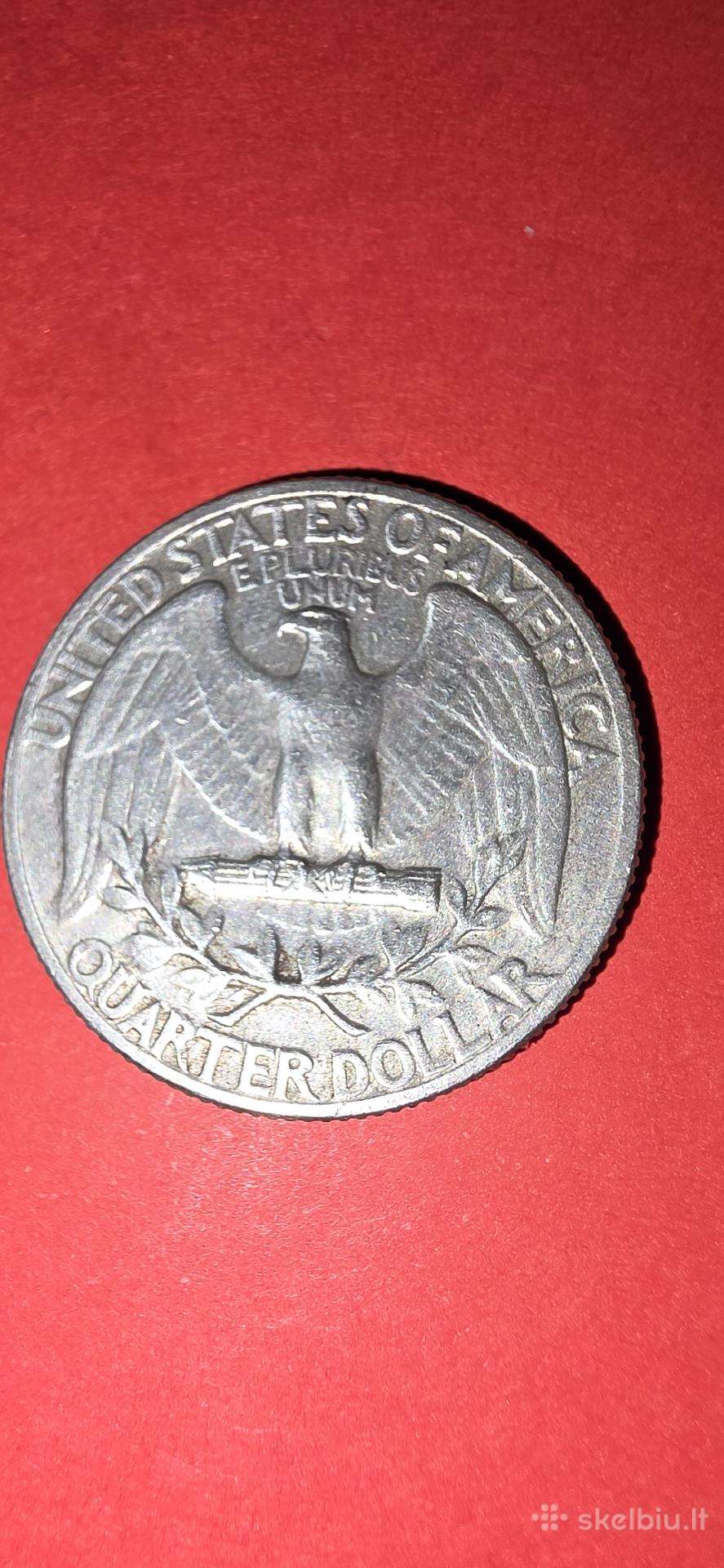 JAV ketvirtis dolerio 1964 ,sidabras 0,900