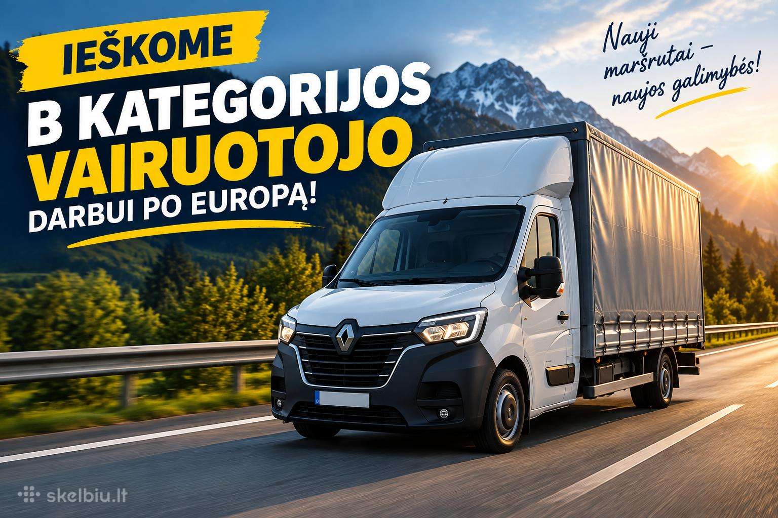 B kategorijos vairuotojas