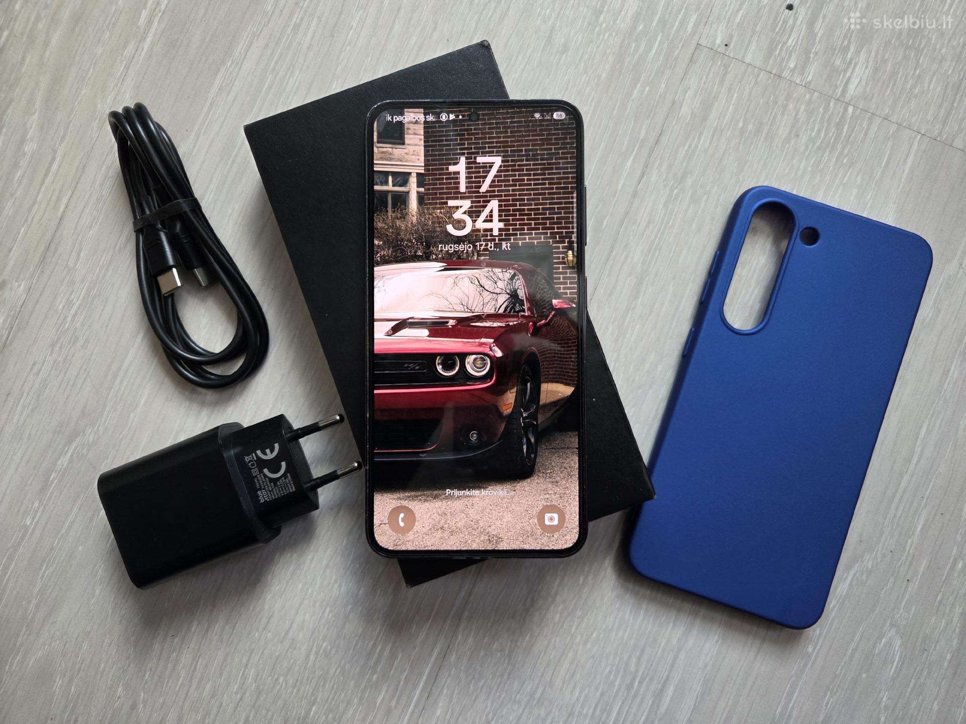 Samsung S23 128gb, juodas, pilnu komplektu