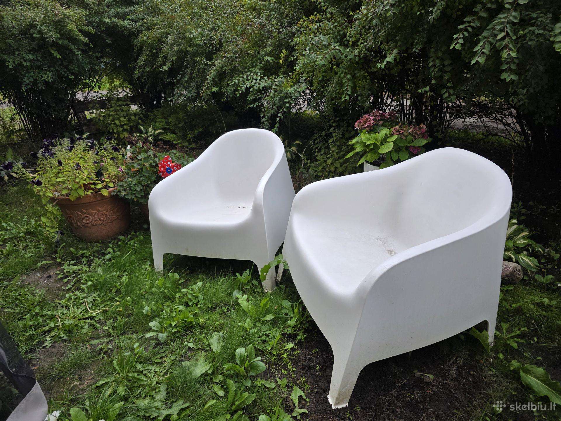 Lauko krėslas, balta Ikea