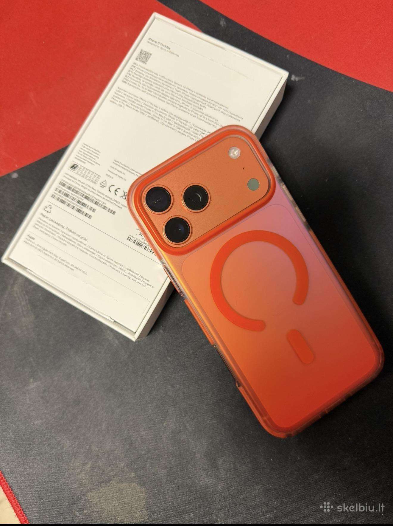 iPhone pro max 17 256gb su garantija ir sask