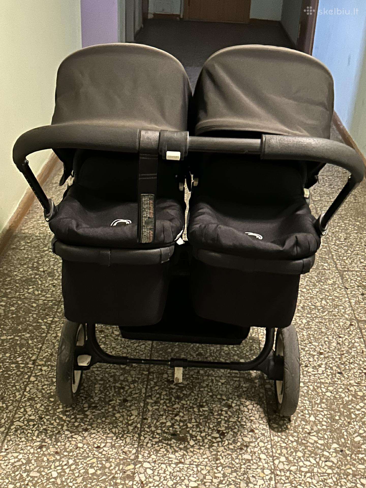 Bugaboo Donkey Twins vežimėlis + autokėdutės