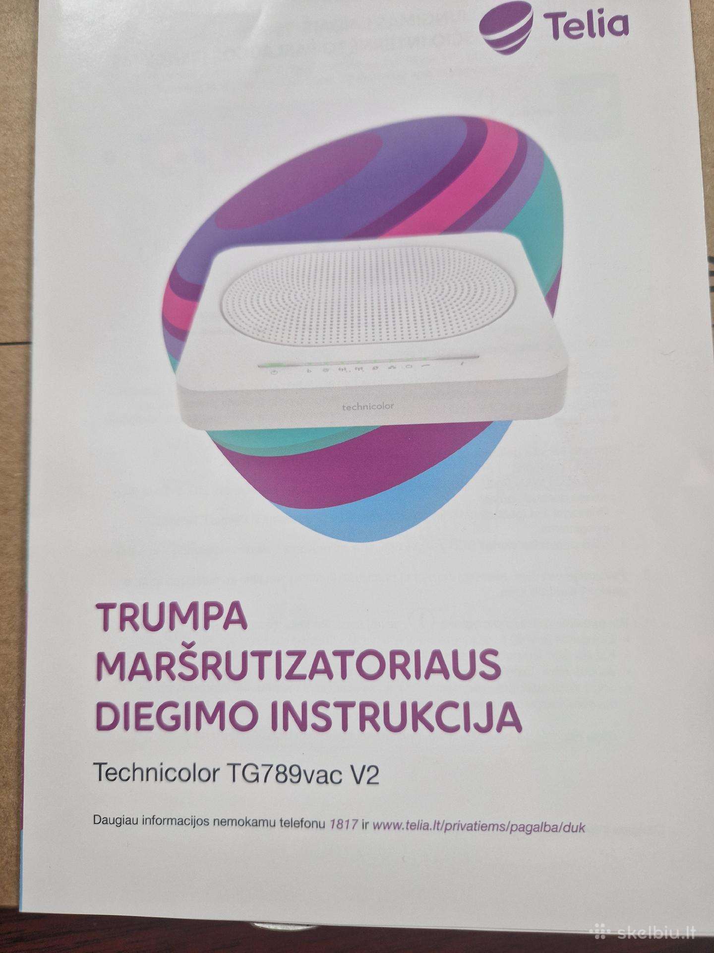 Telia Technicolor Tg789vac V2 maršrutizatorius