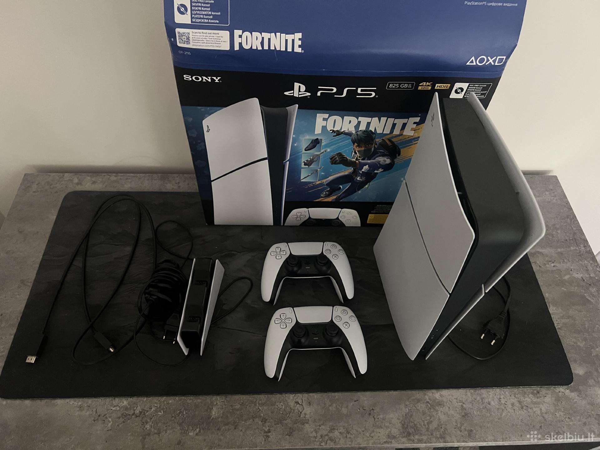 Ps5 Digital 825gb, 2 pulteliai, įkrovimo stotelė