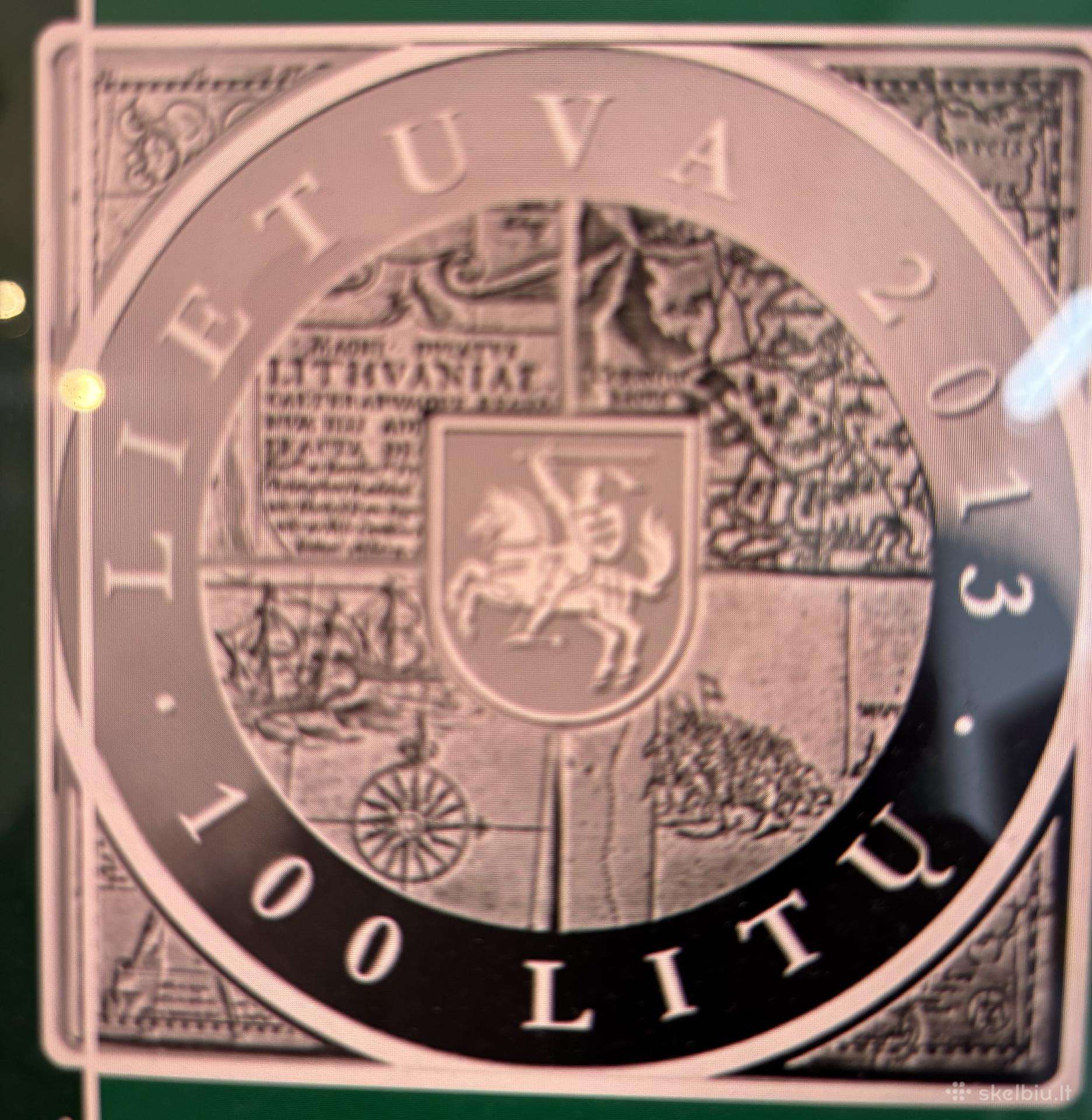 Nuolat perku LDK žemėlapiui 400 metų monetą