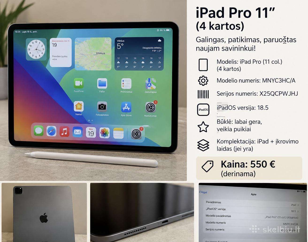 Apple iPad 4 kartos