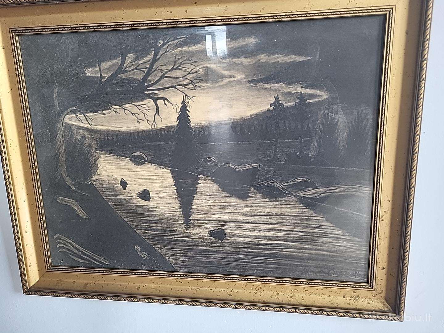 Arne Österling – originali juoda pastelė, 1934 m.