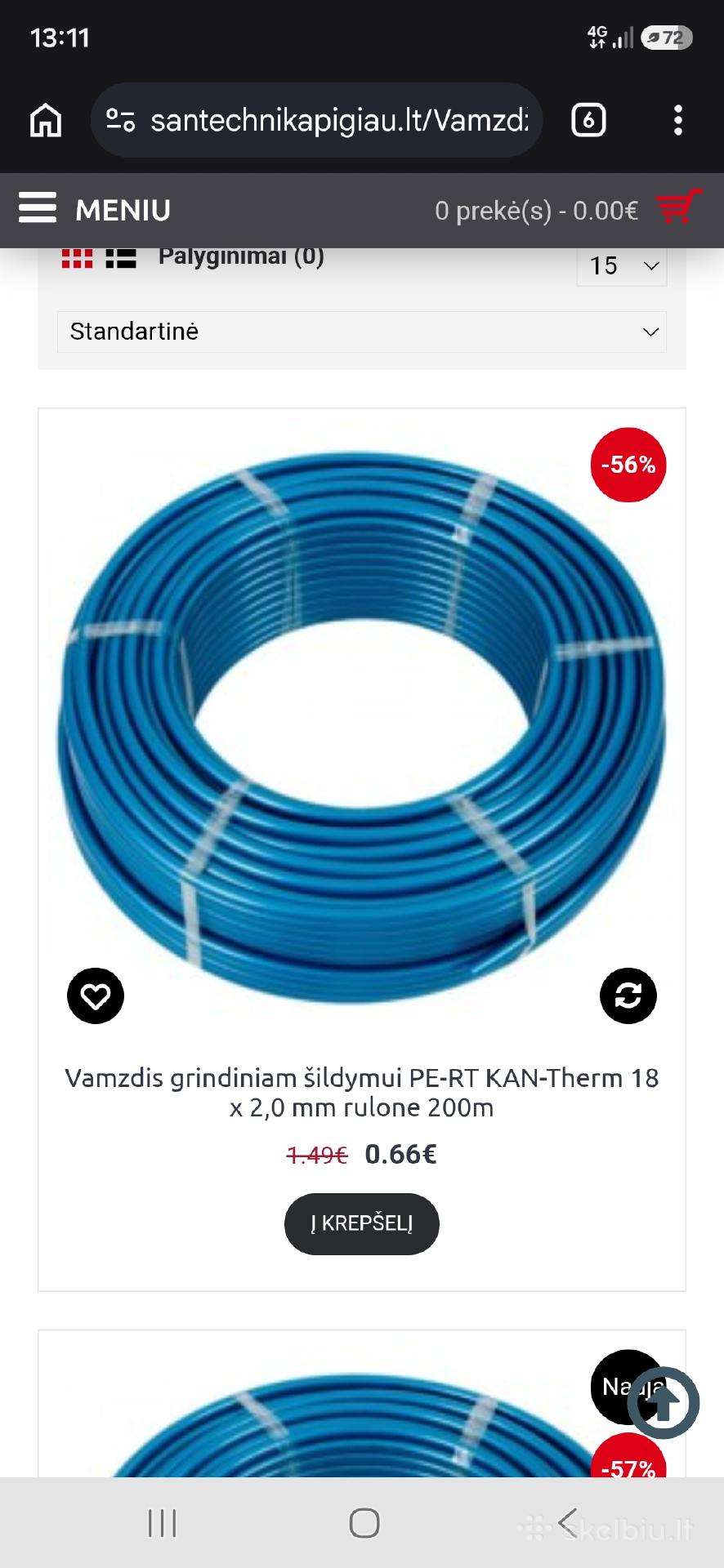 Sildomu grindu vamzdis