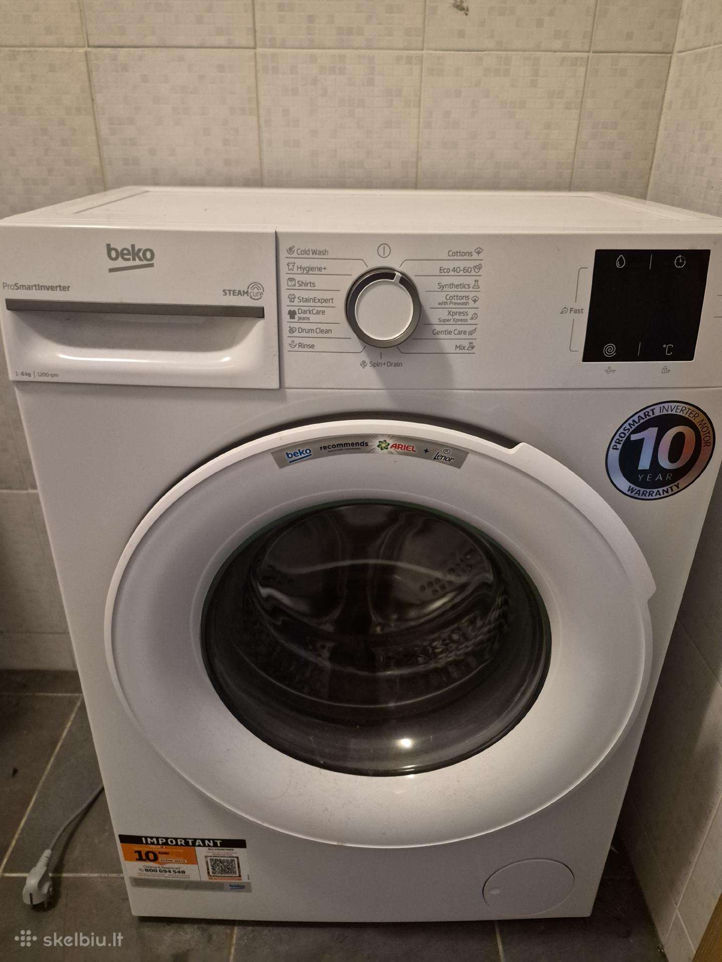 Skalbyklė Beko Bm1wfsu36233ww