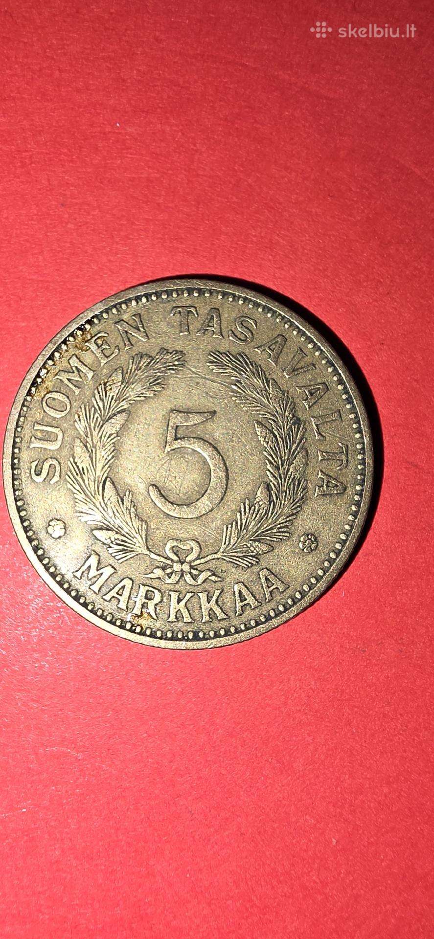 Suomija 5 markės 1938