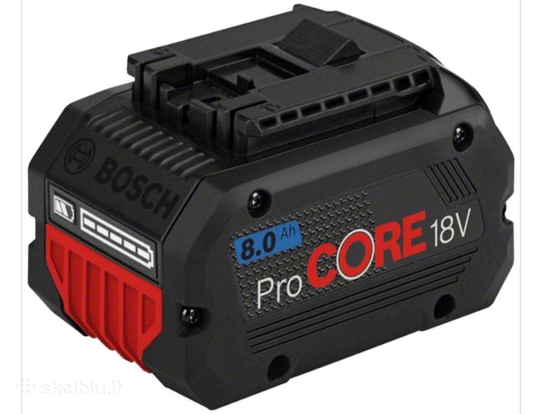 Bosch 8ah 18v akumuliatoriai Procore
