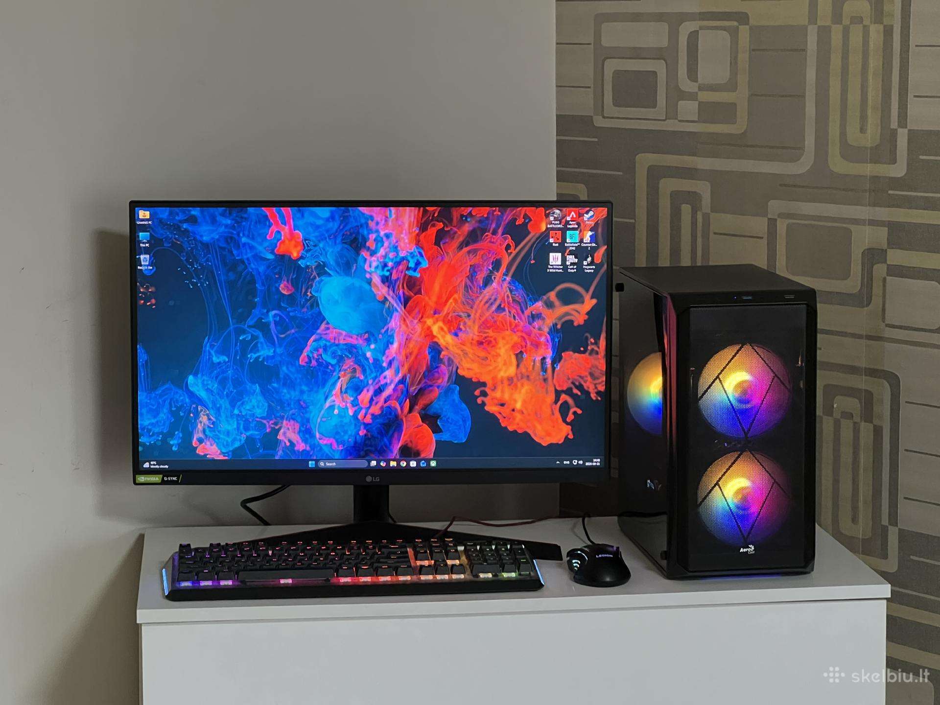 Parduodamas Stac. Su Rx 580 8gb, I3-12k, Ddr5.