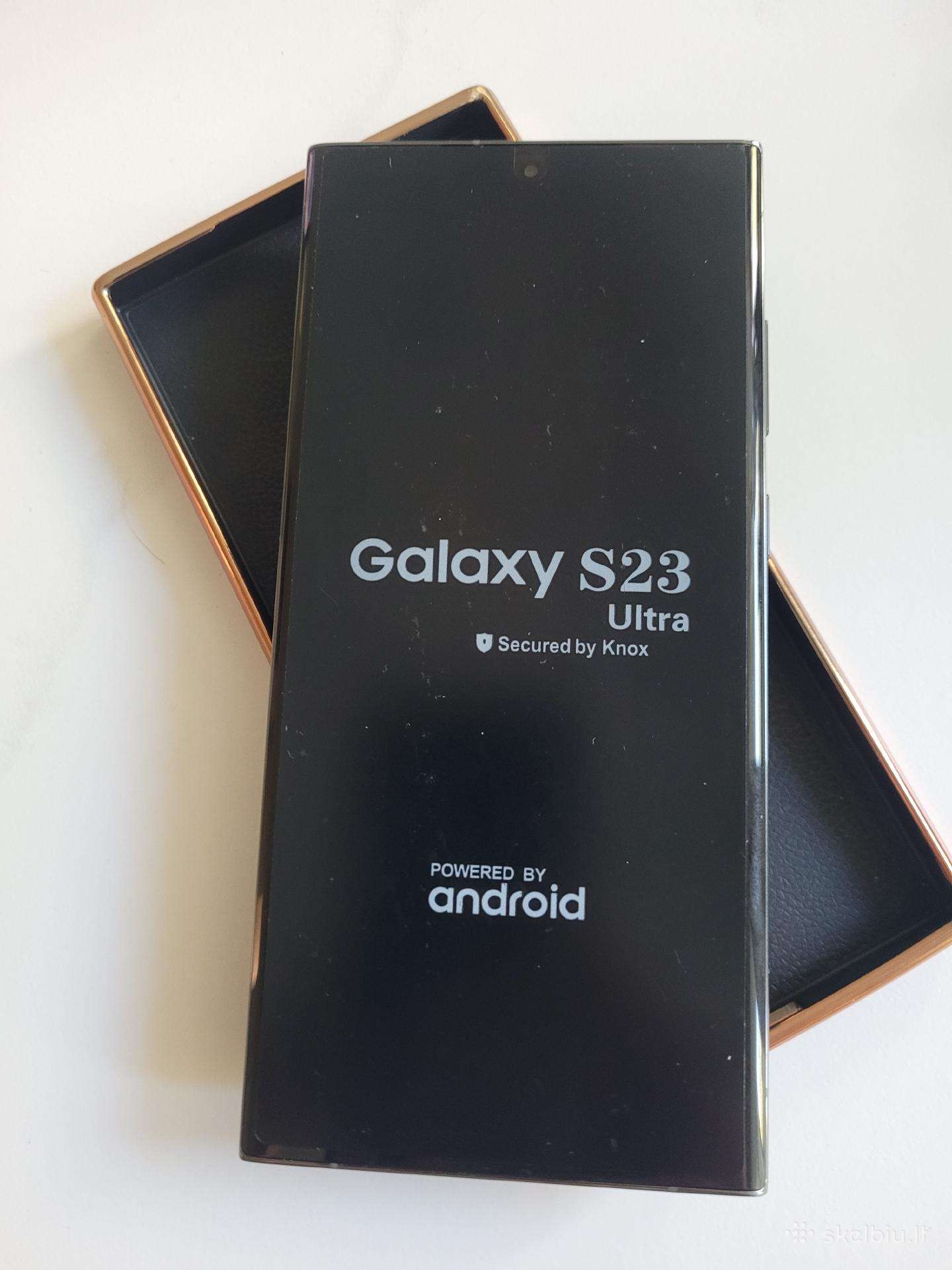 Nenaudotas Samsung Galaxy S23 Ultra 512gb su dėklu