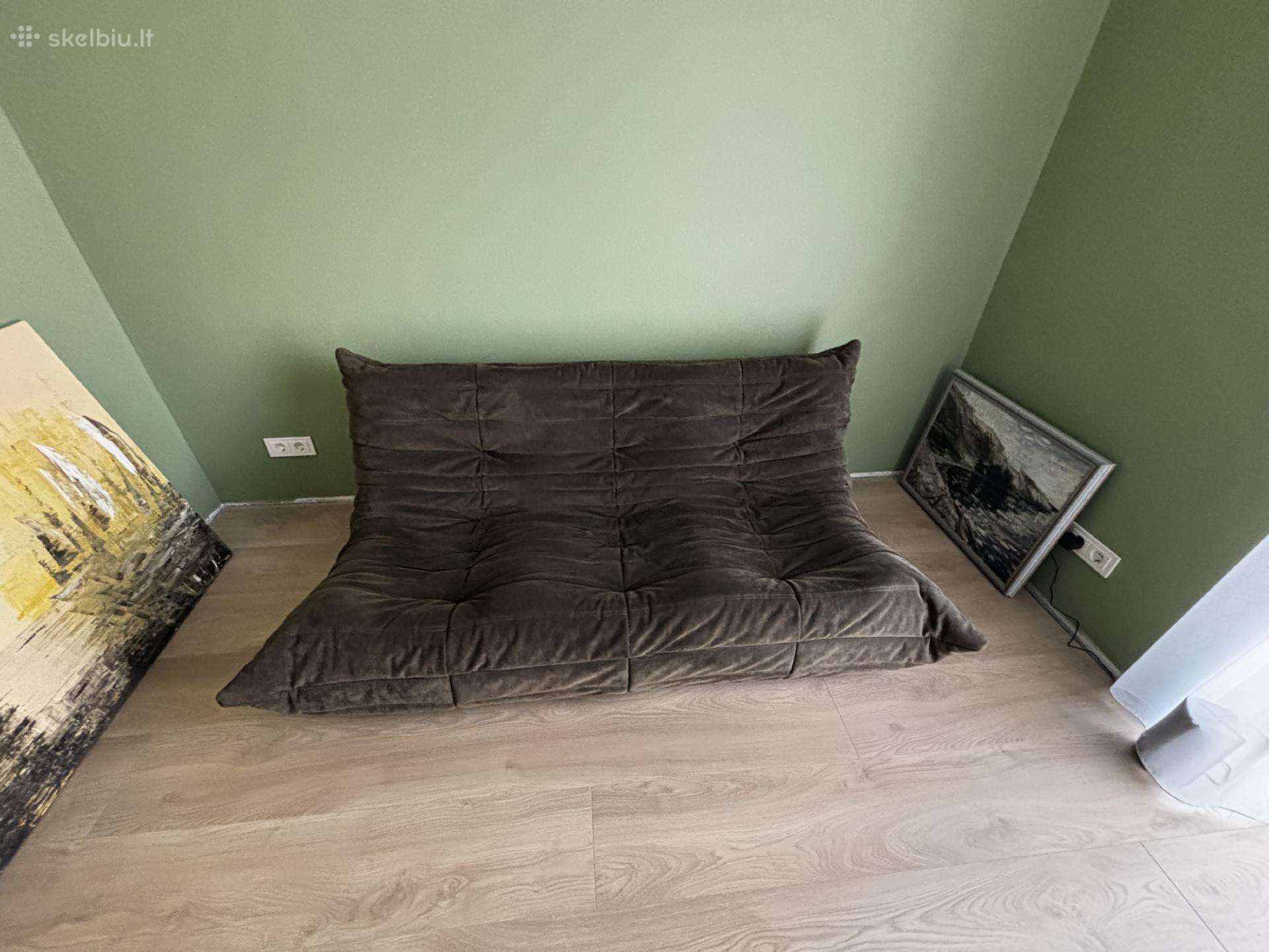 Ligne Roset Togo 3 Sofa Ir Fotelis Alcantara