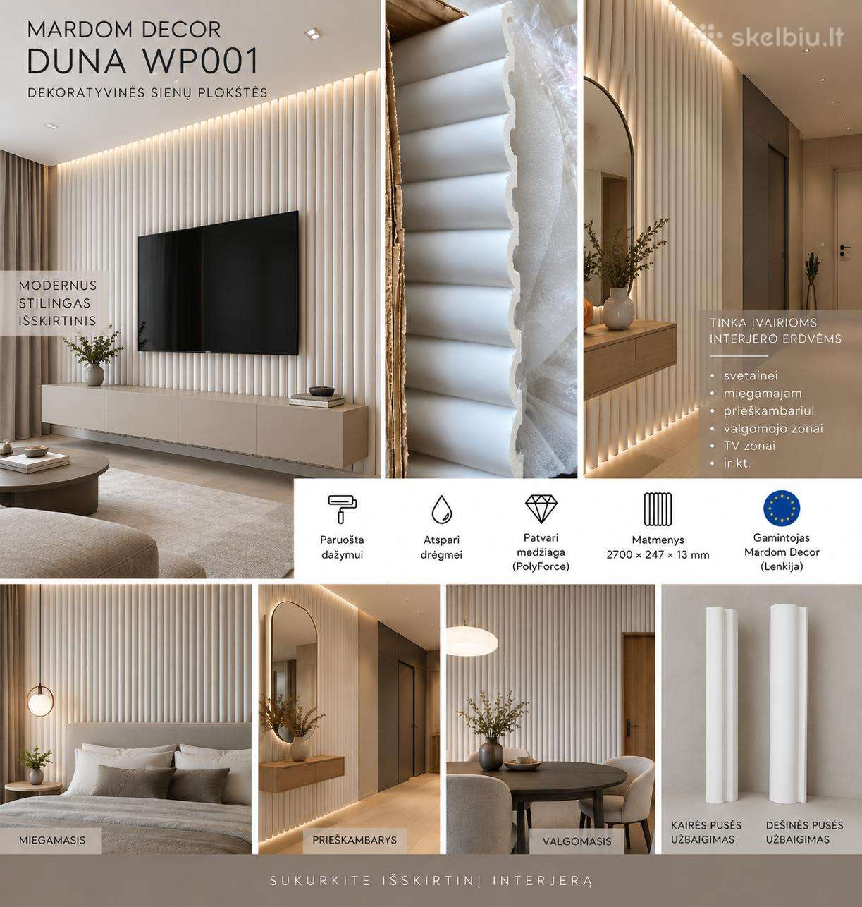 Naujos Mardom Decor Duna Wp001 sienų plokštės – 16