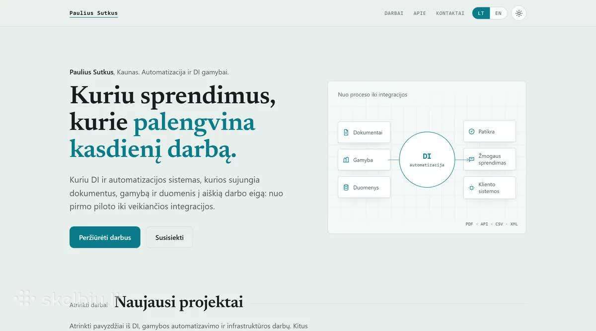 Interneto svetainės kūrimas – be rūpesčių