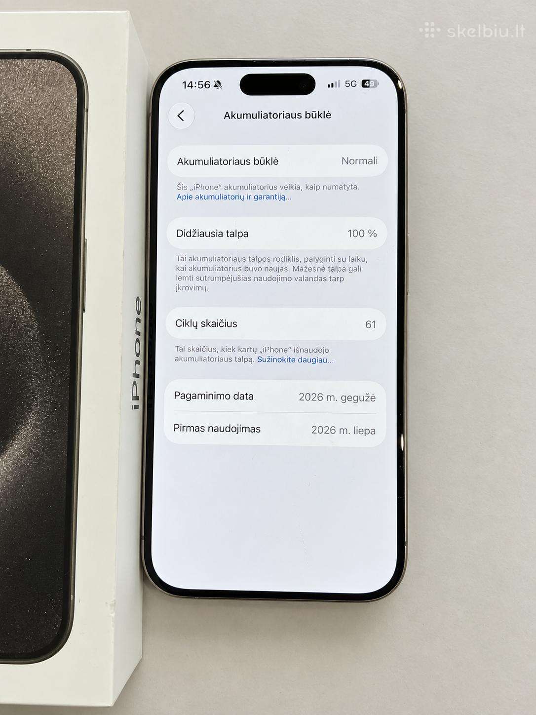 Parduodamas iPhone 15 pro
