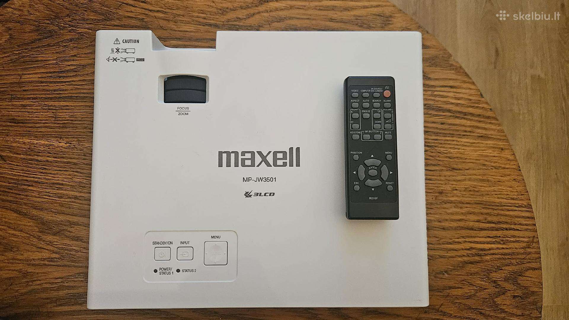 Maxell Mp-jw3501 lazerinis 3500 Ansi projektorius