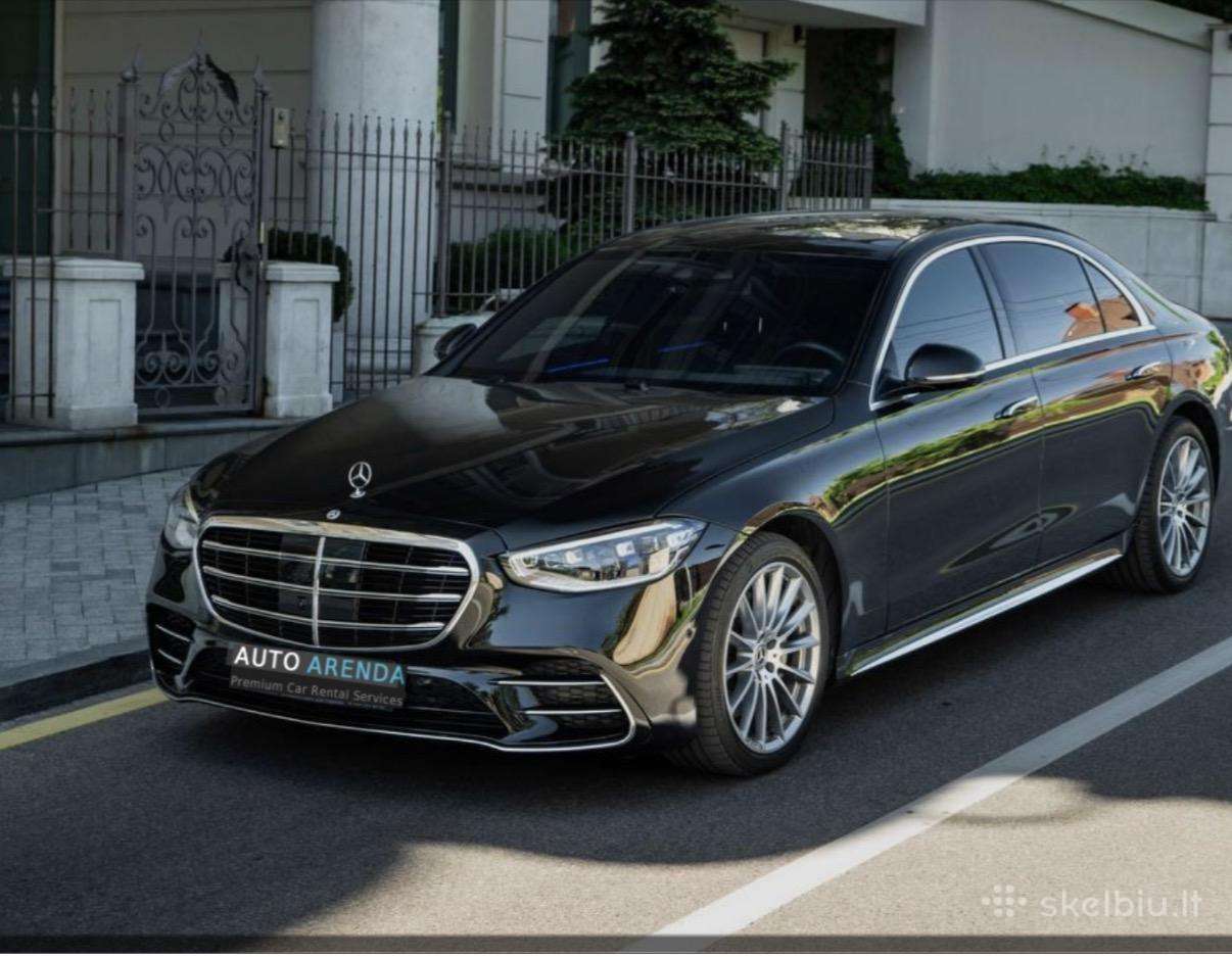 Mercedes s 350, W223, nuoma su vairuotoju