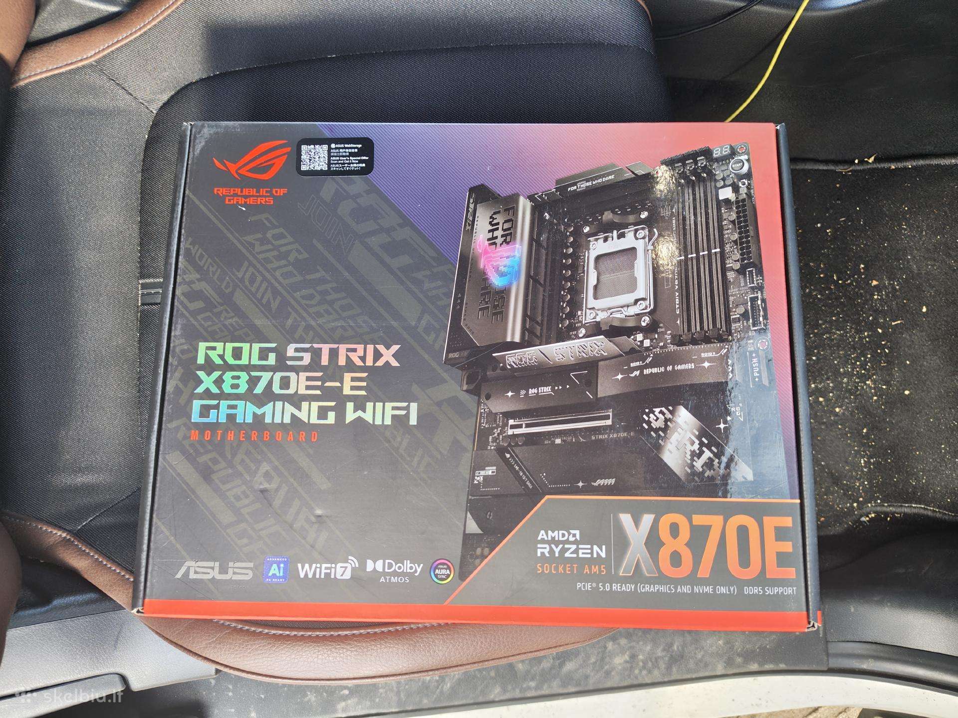 Nauja Amd Am5 Asus rog strix x870e-e gaming WiFi