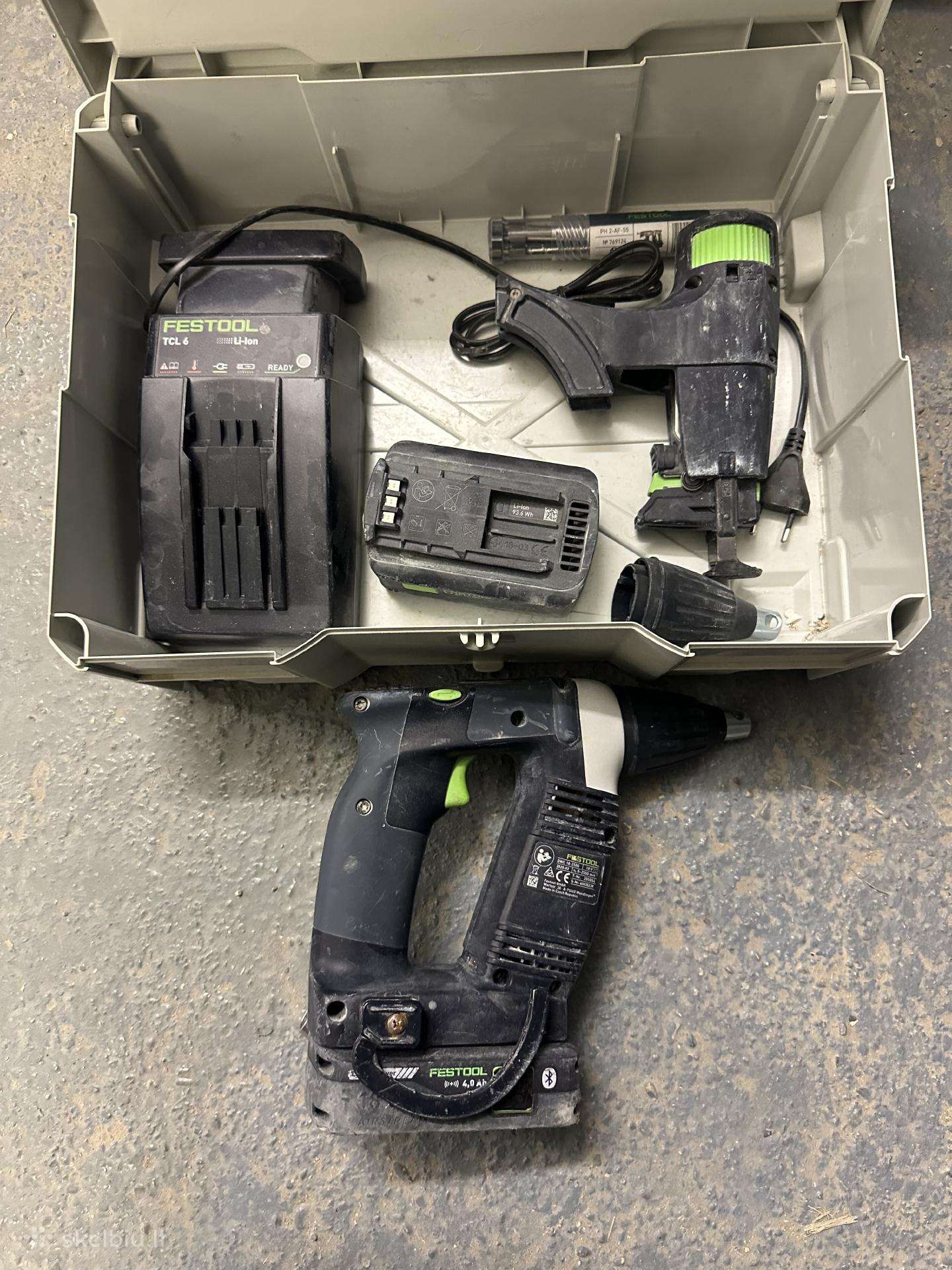 Festool Dwc18-2500 gipso suktukas