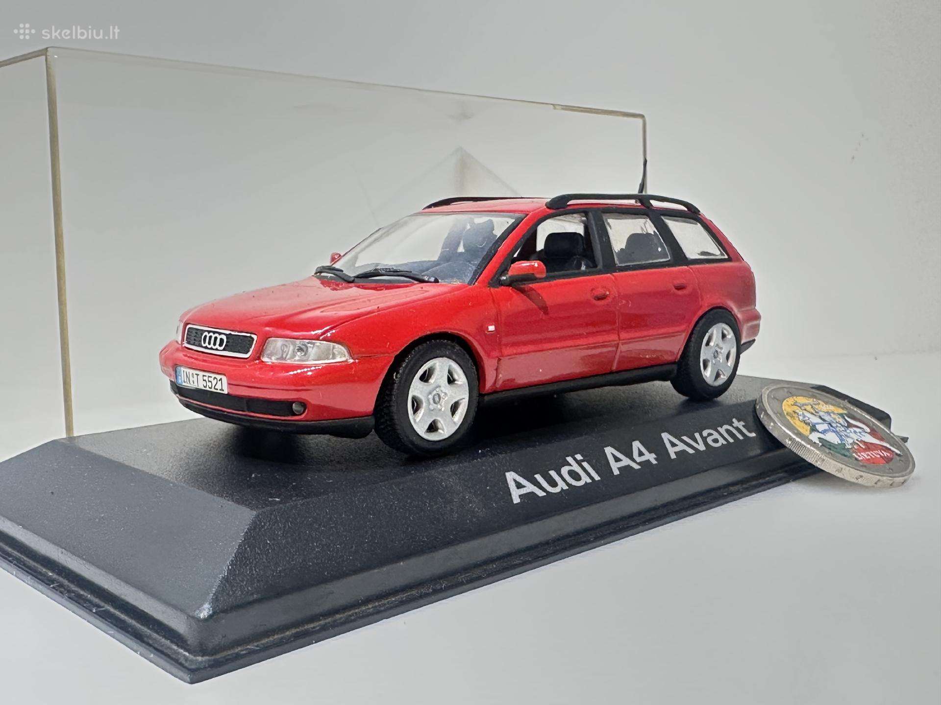 Audi A4 Avant B5 1995 raudona 1:43 Minichamps