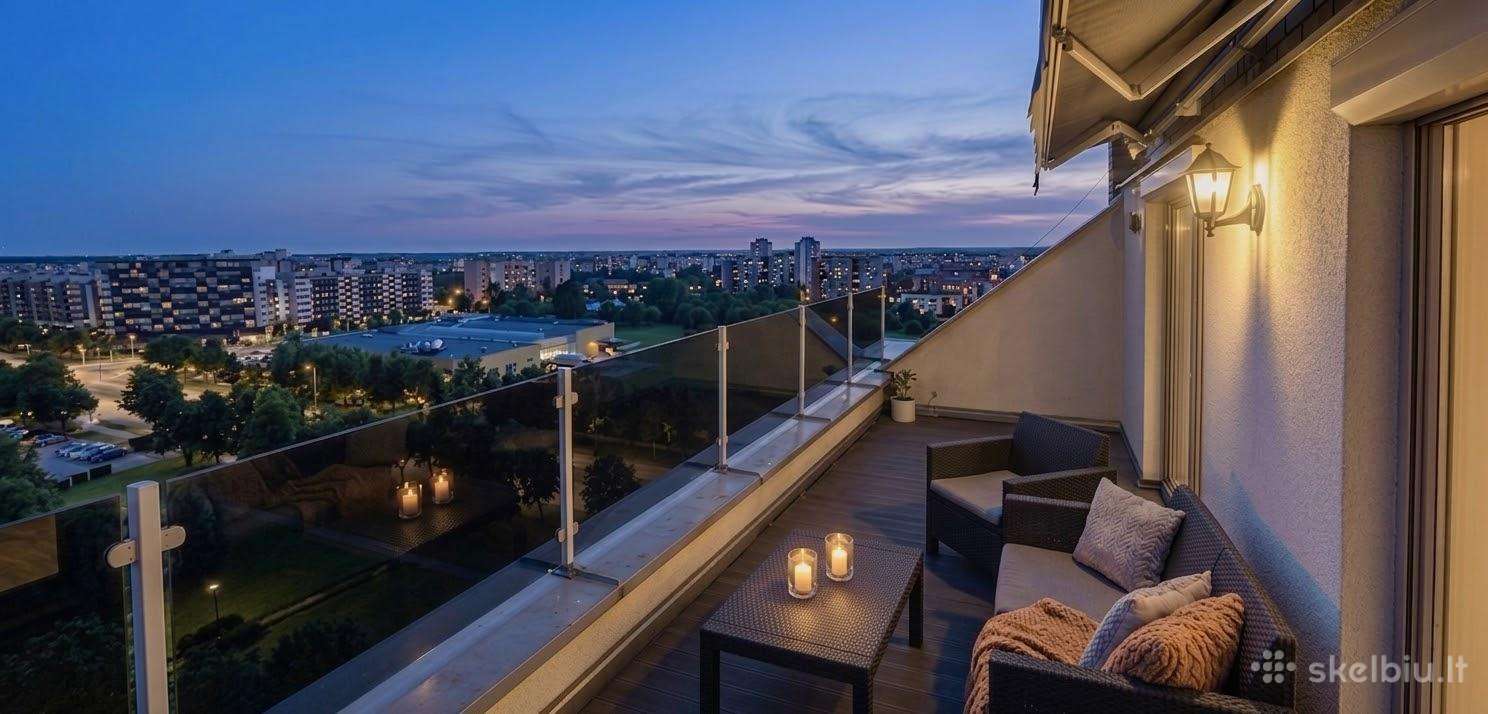Išskirtinis 3 Kambarių Penthouse Butas