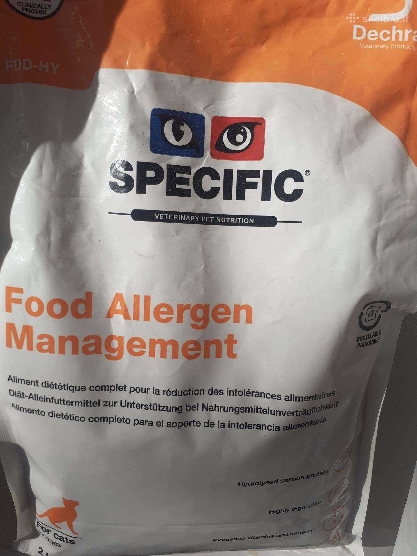 Sausas maistas katėms Specific Food Allerg. Manag.