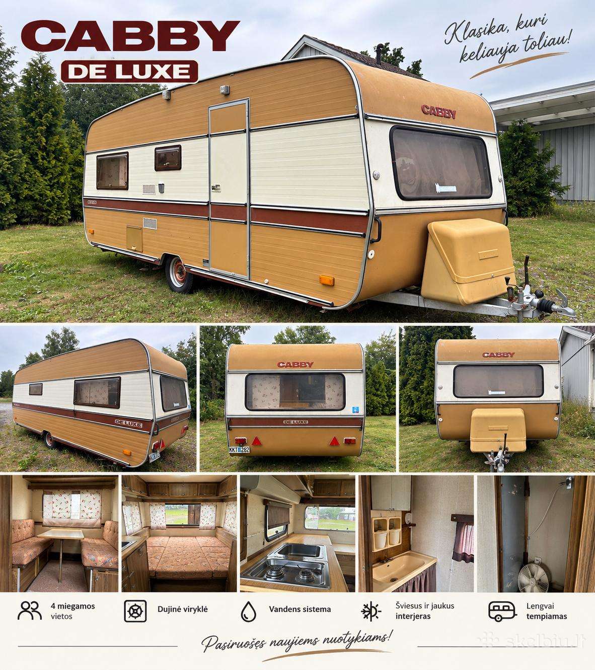 Parduodamas namelis ant ratų „Cabby 532 De Luxe“