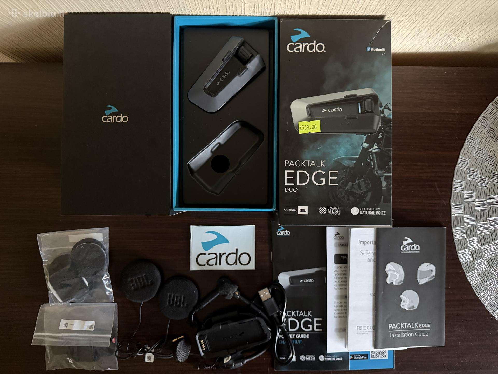 Cardo Packtalk Edge pasikalbėjimo įranga