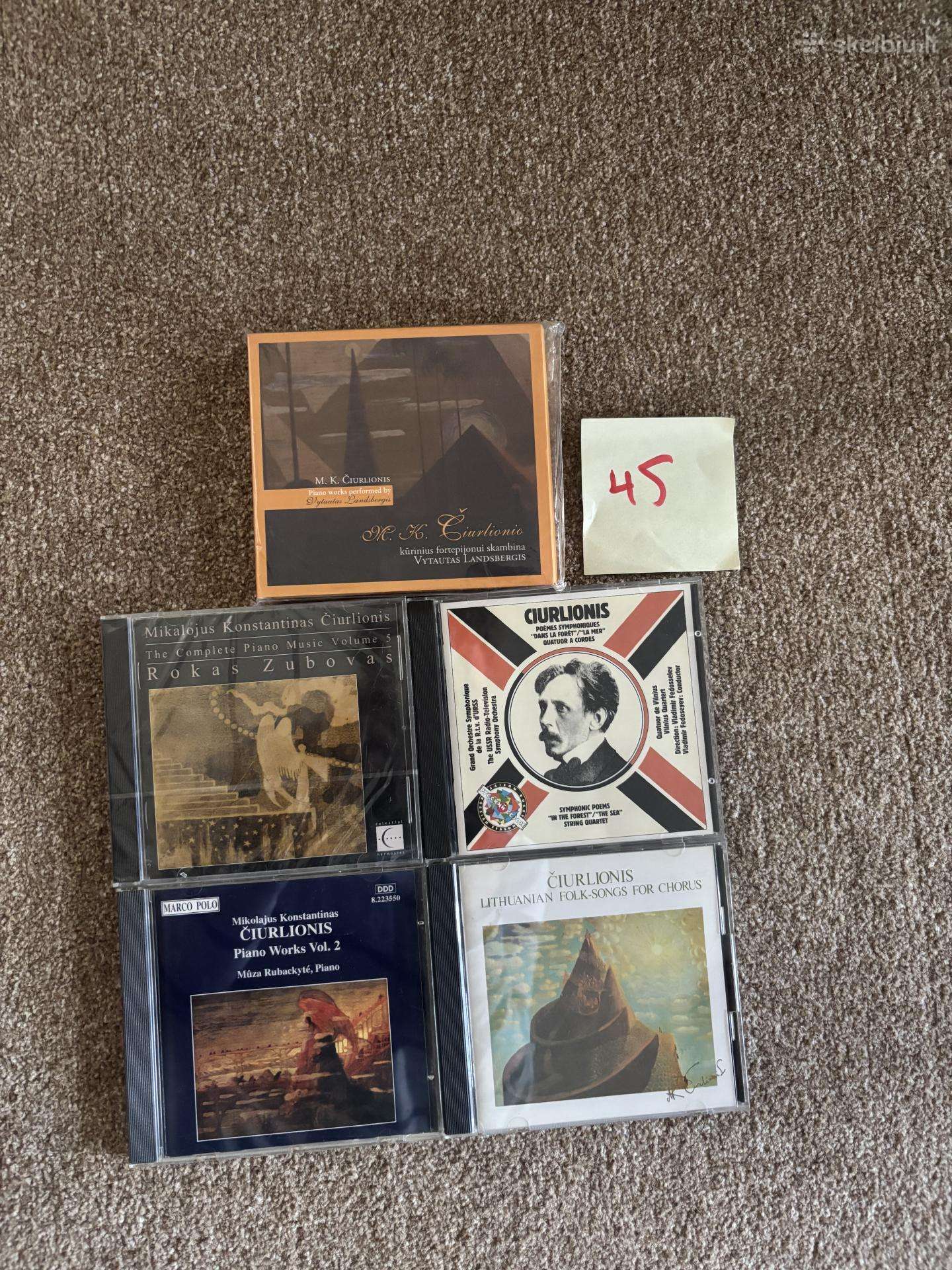 Mikalojus Konstantinas Čiurlionis CD diskai