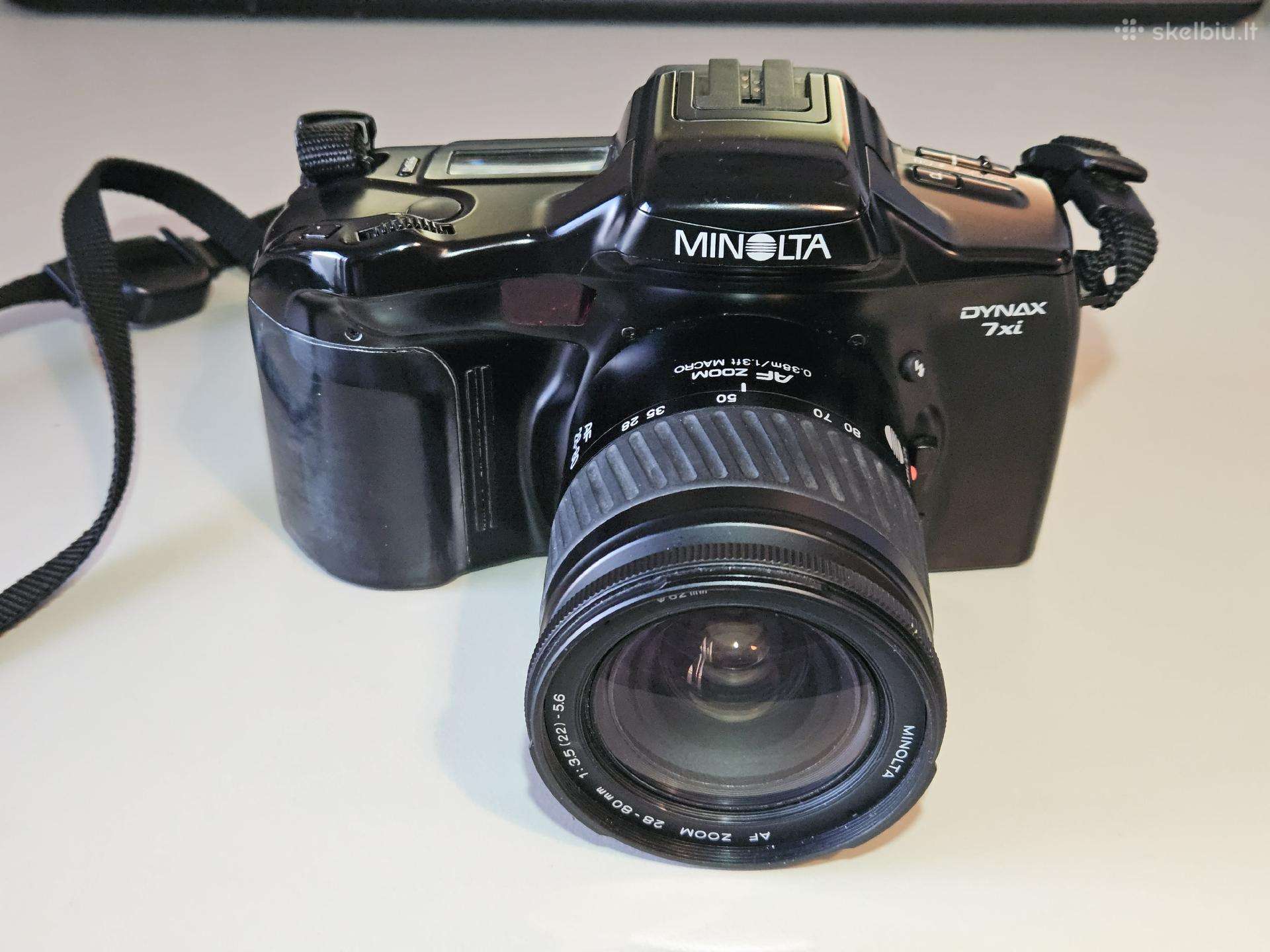 Minolta Dynax 7xi kamera + Af Zoom 28-80mm 1:3,5
