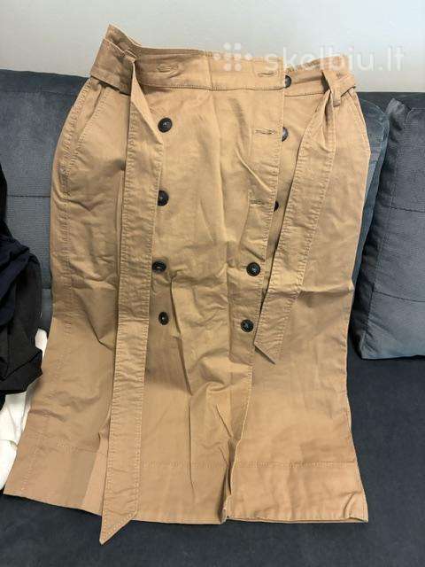 Massimo Dutti „trench“ stiliaus midi sijonas su di