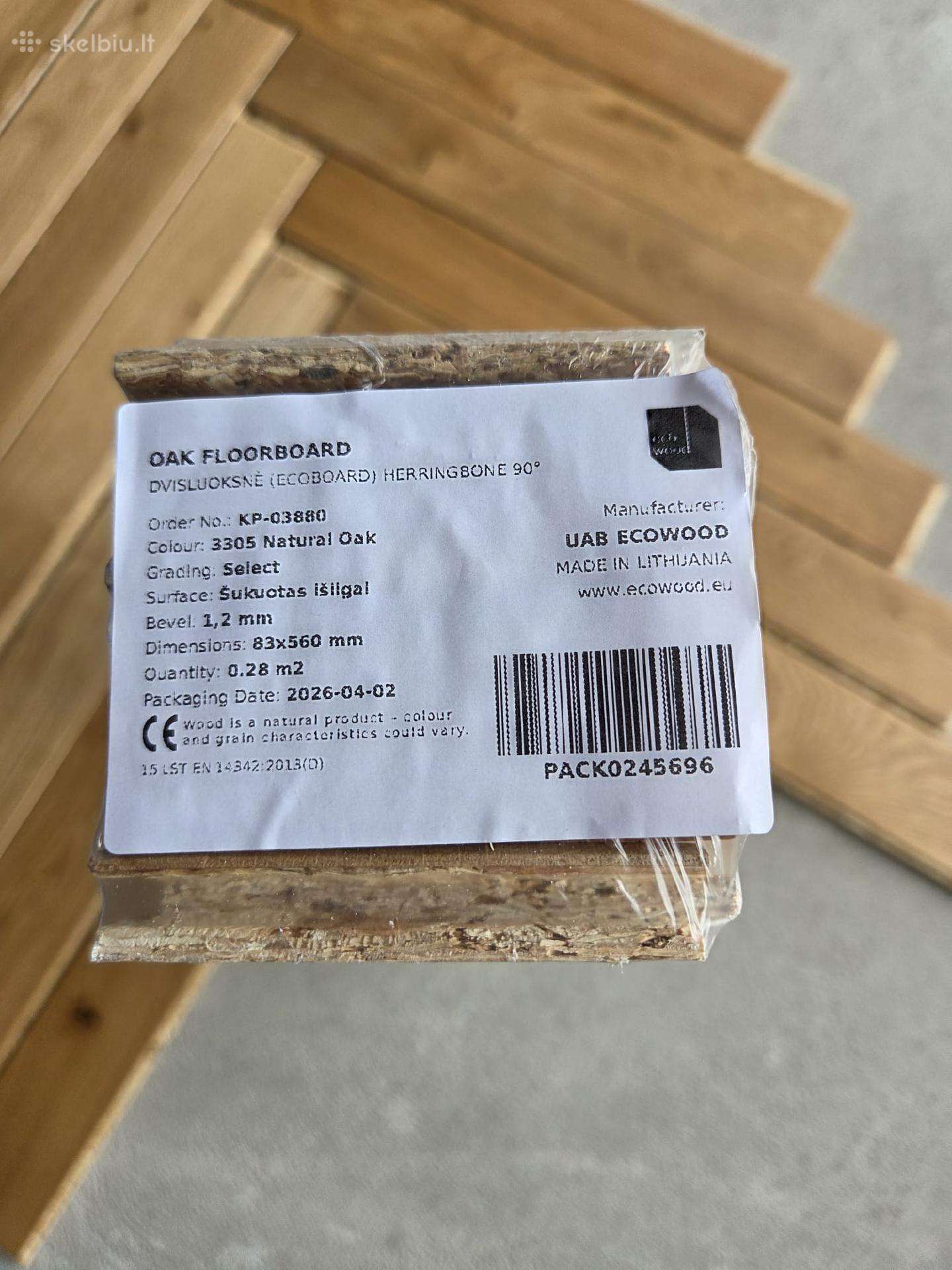 Ąžuolo parketlentės / Likutis / Medžio stilius