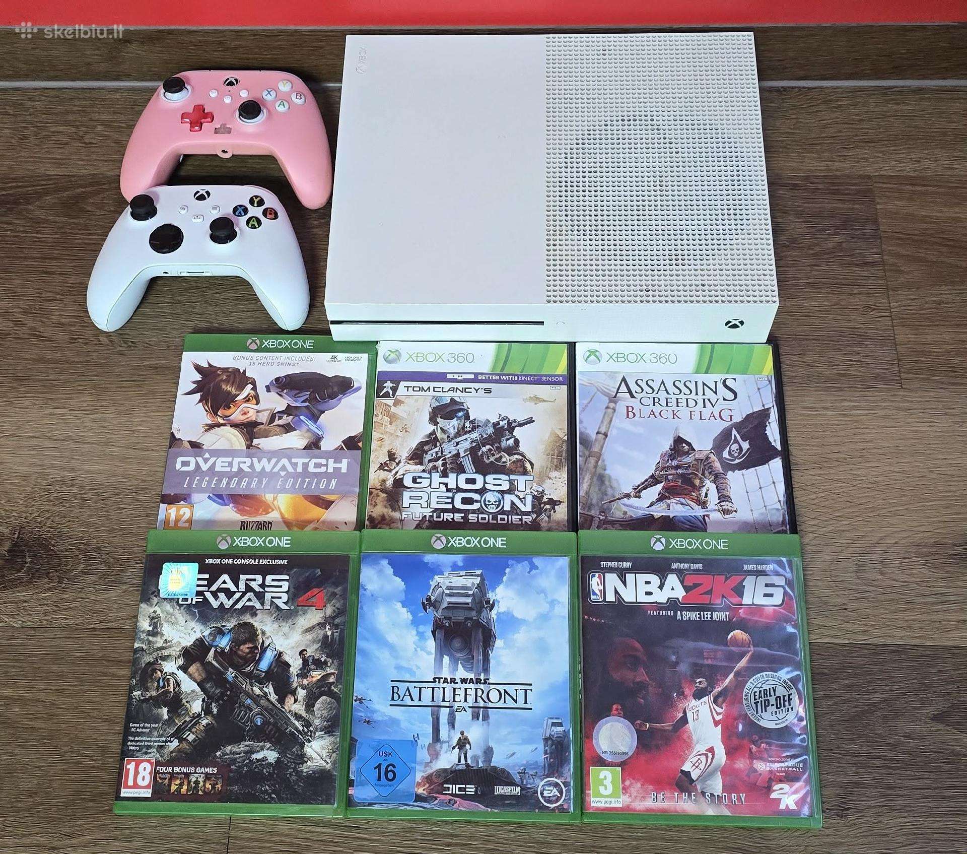 Xbox One S su daug priedų