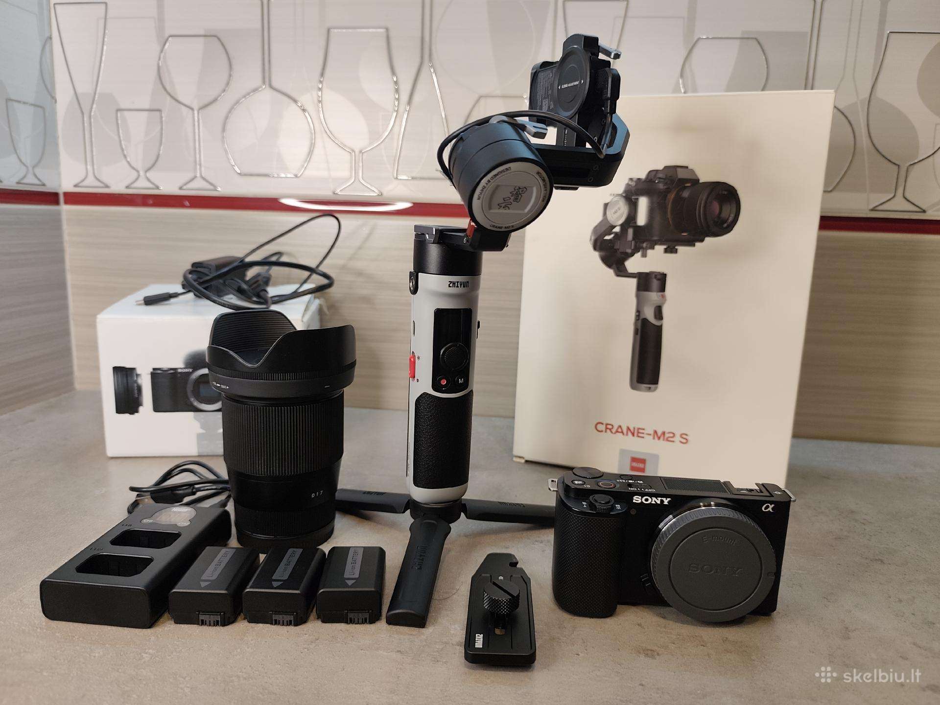 Stabilizatorius Zhiyun Crane M2s + Sony Zv E10