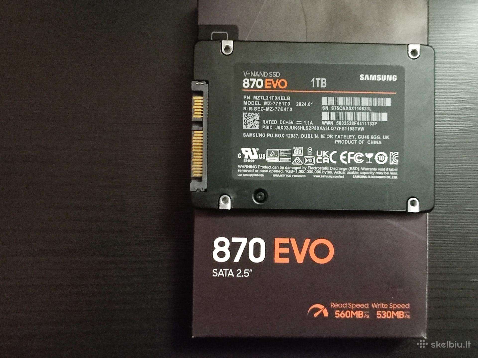 Samsung 870evo SSD 1tb