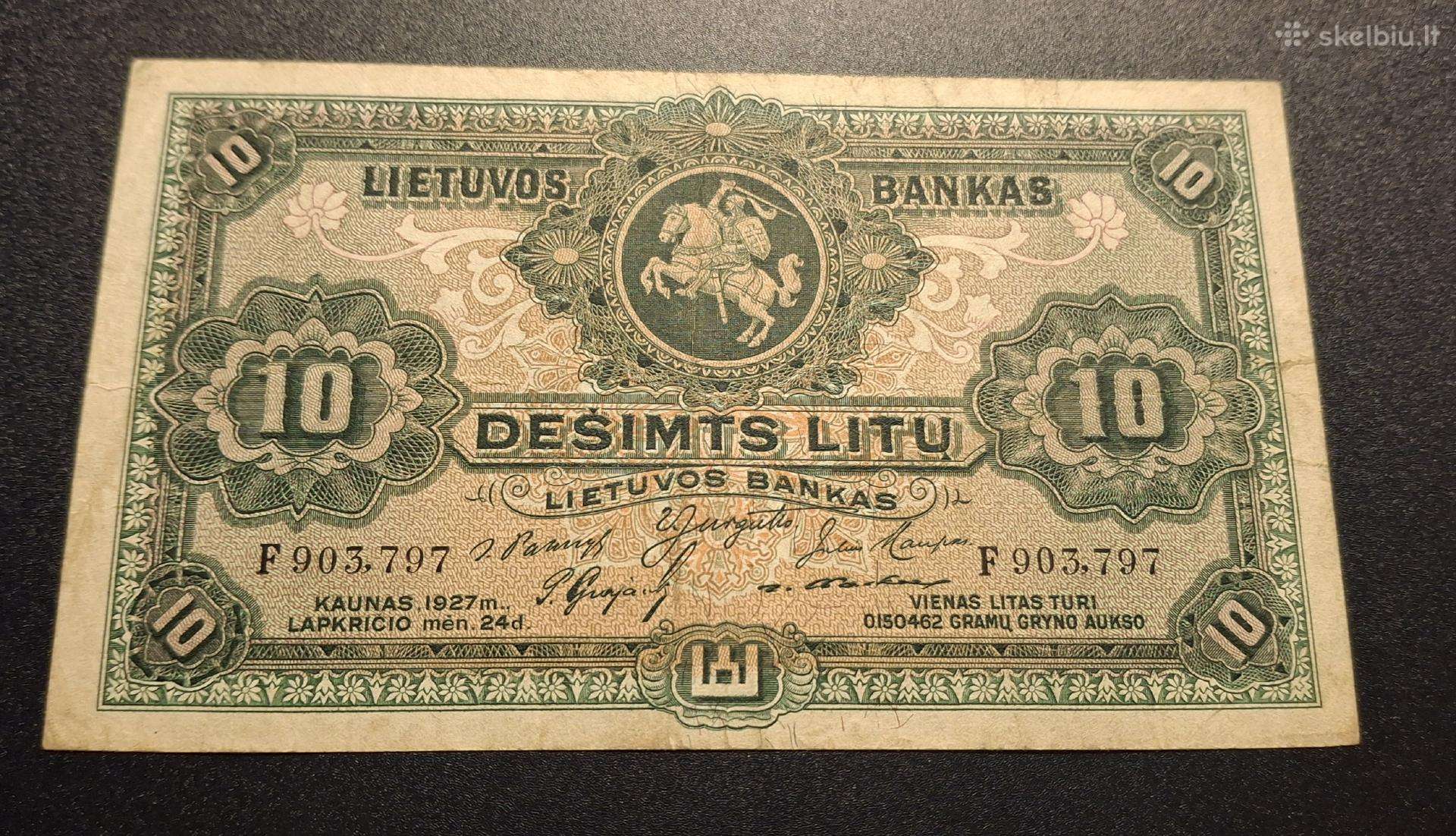 10 litų 1927