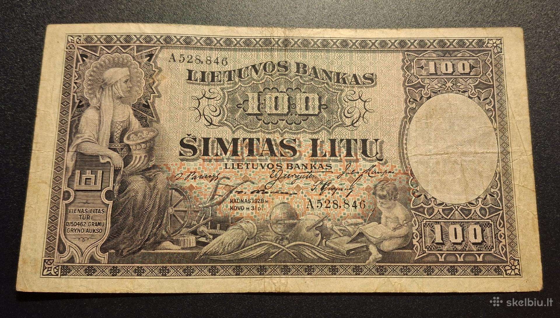 100 litų 1928