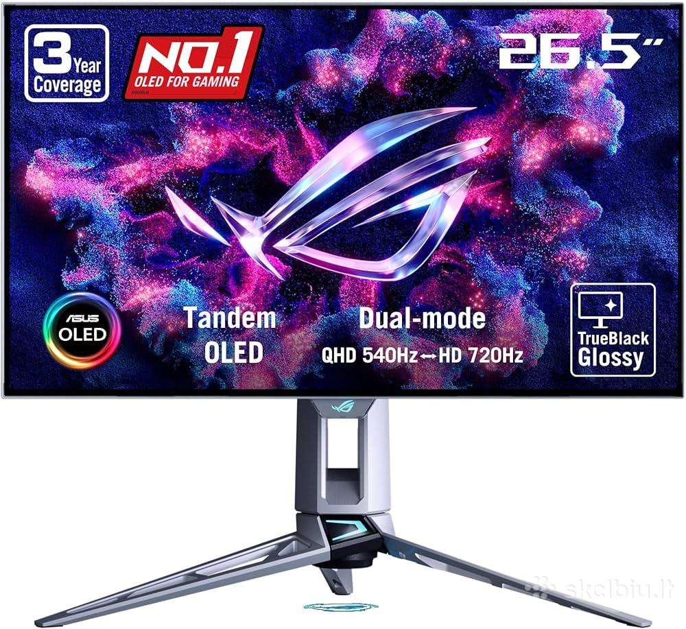 Naujas Asus Rog Swift Oled Pg27aqwp-w