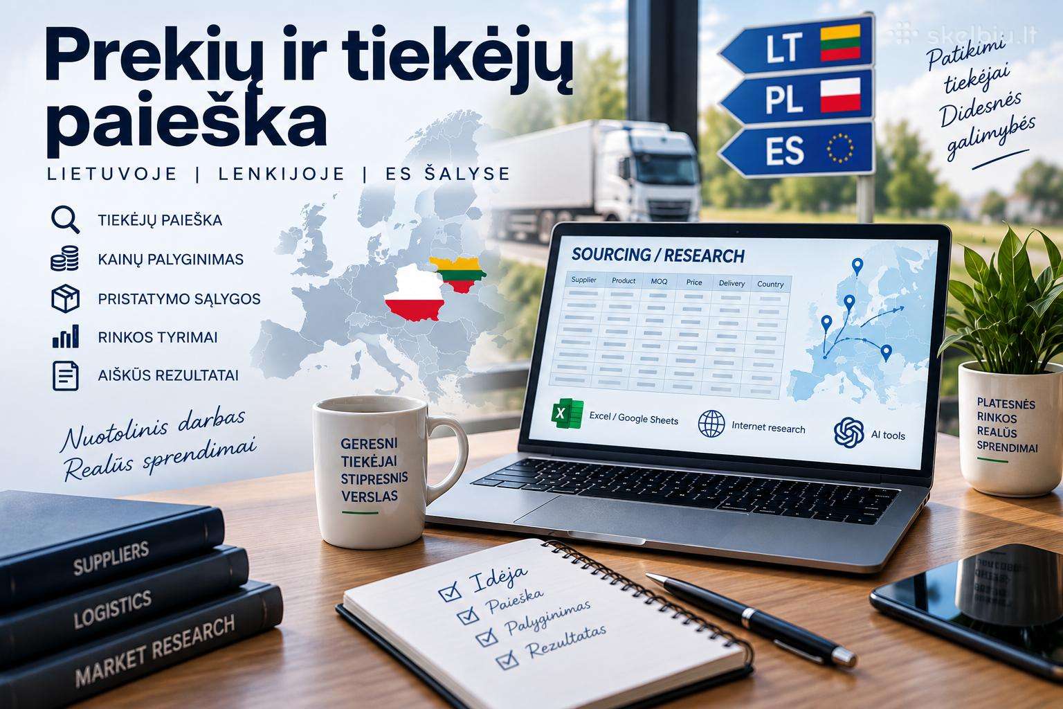 Ieškau darbo – tiekėjų paieška