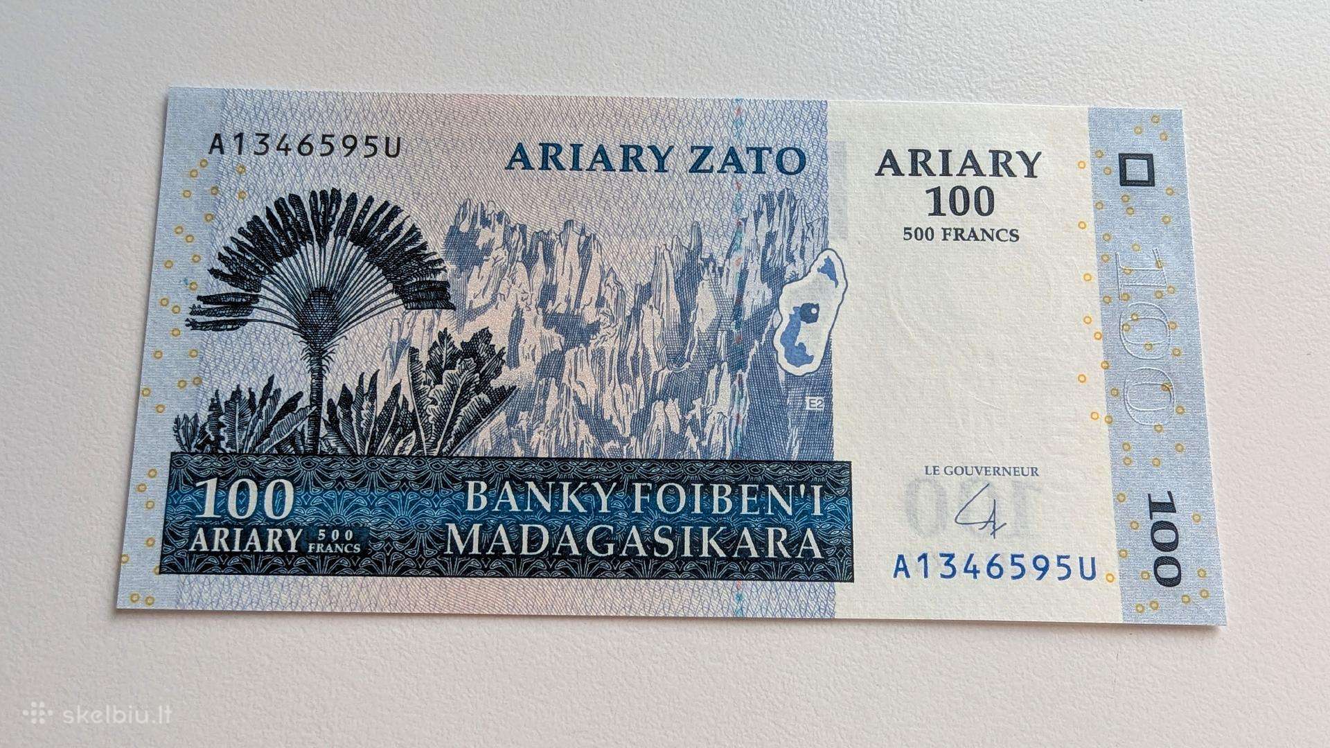 Madagaskaro 100 ariarių 2004 Unc