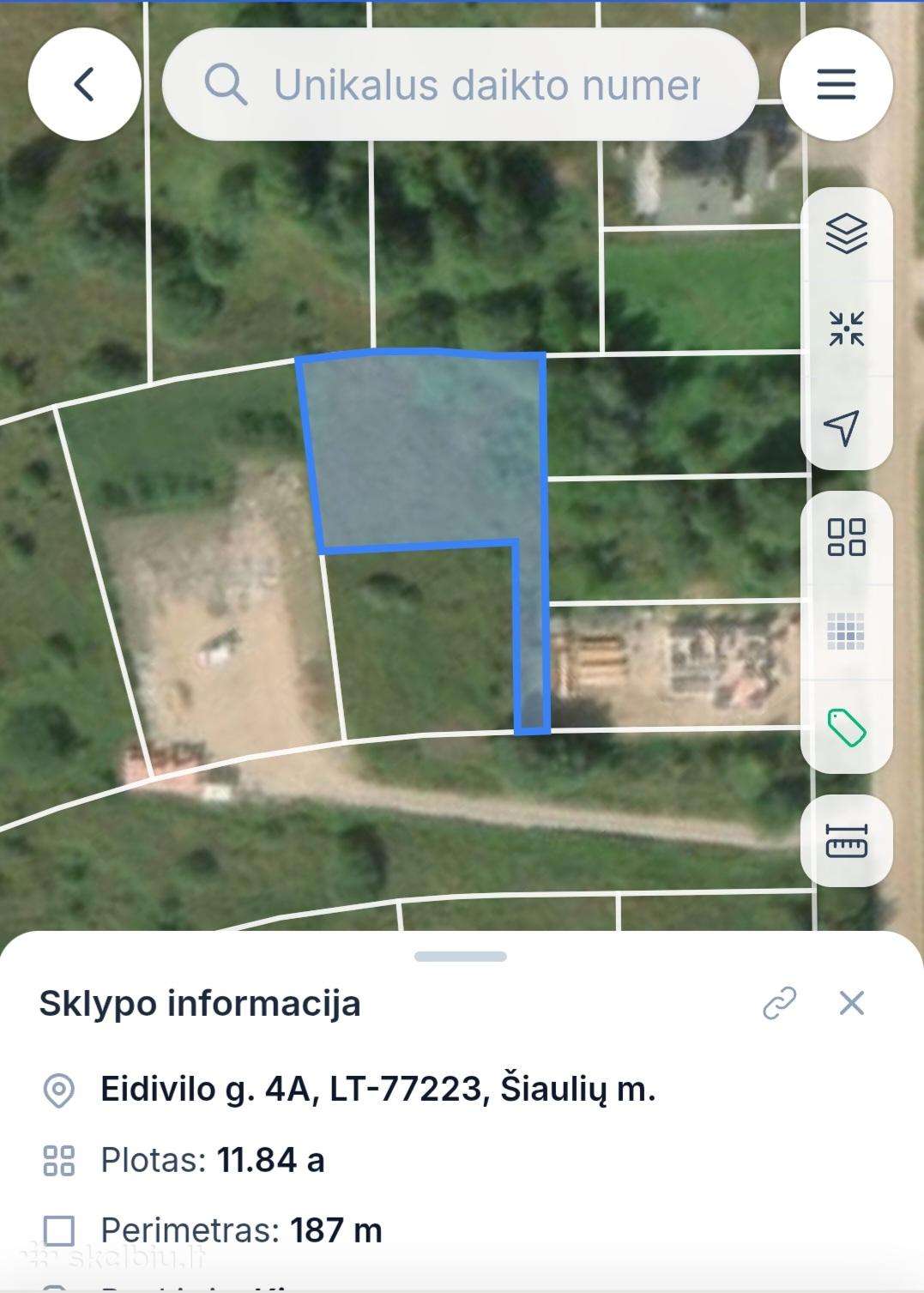 Namų valdos Sklypas 11.84a