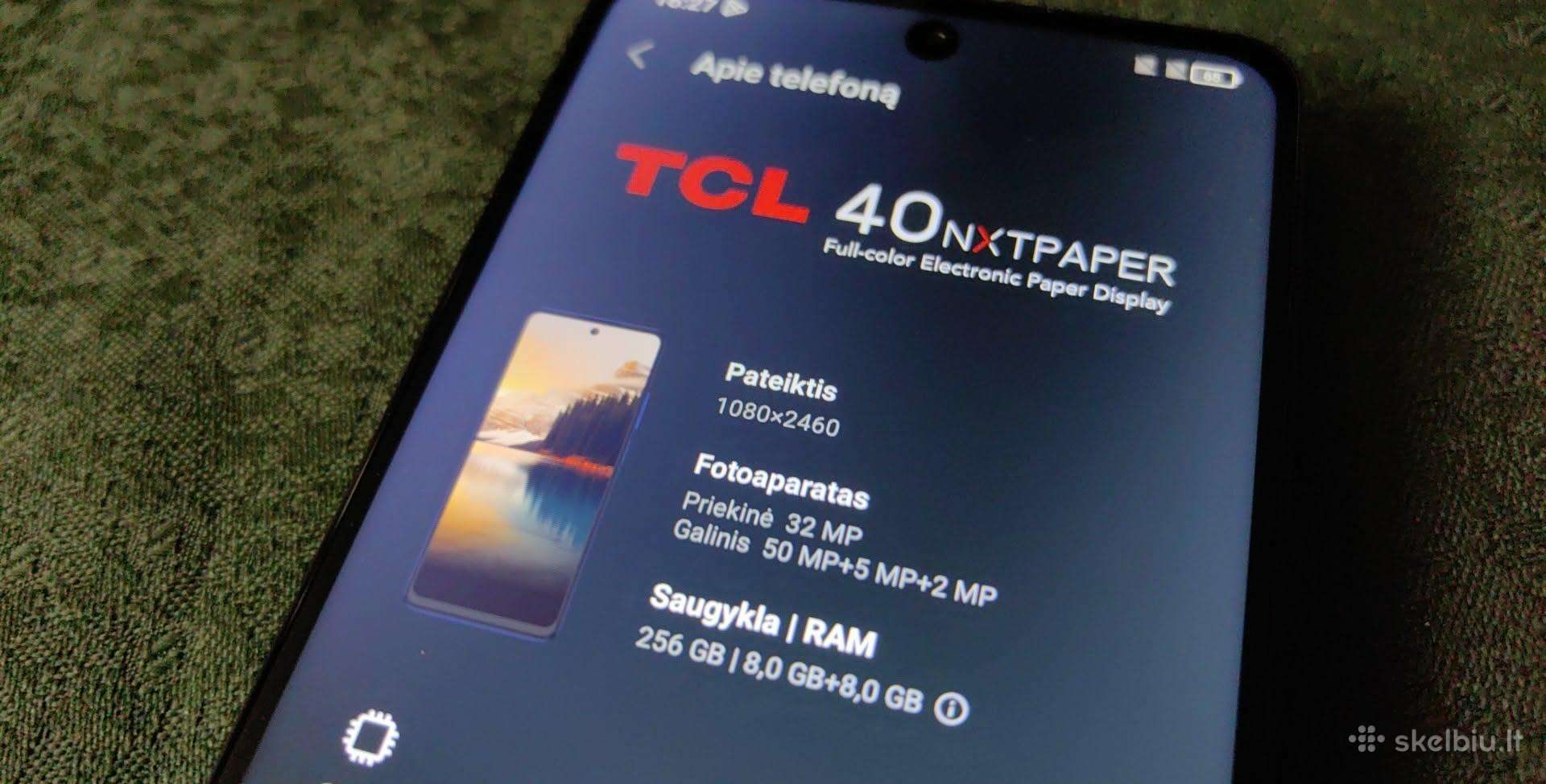 Tcl 40nxtpaper 16/256 Tcl 505 8/128