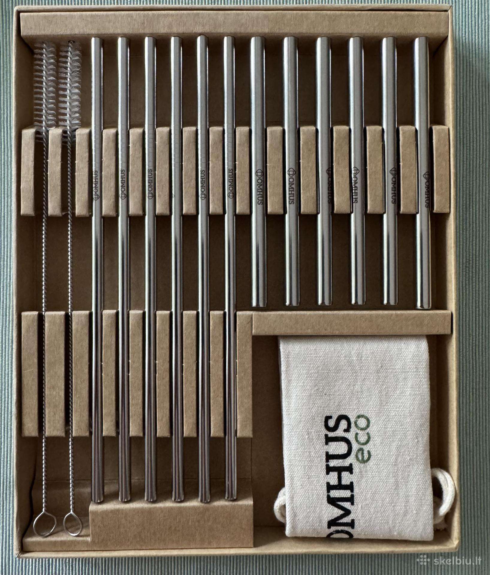 Domhus Eco Premium nerūdijančio plieno šiaudeliai