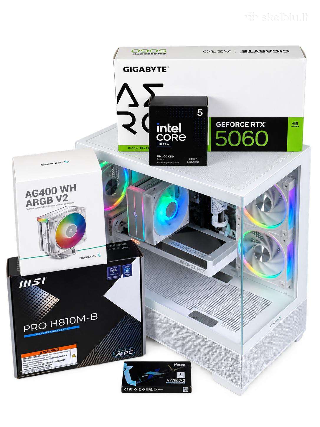 Naujas Stacionarus Kompiuteris Rtx 5060 Intel245kf