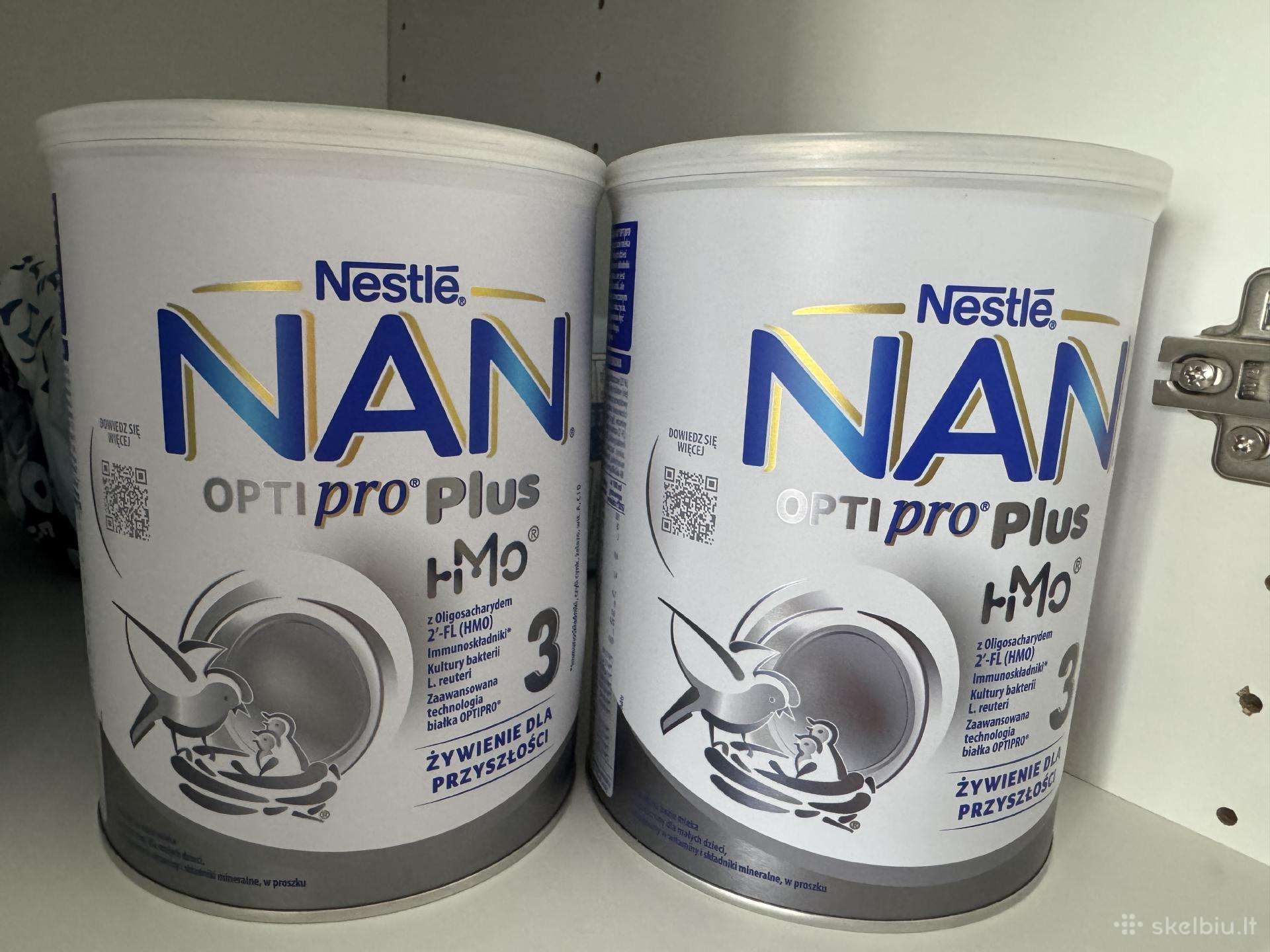 Nestle Nan optipro plus Nr. 3, 2 pakuotės po 800 g