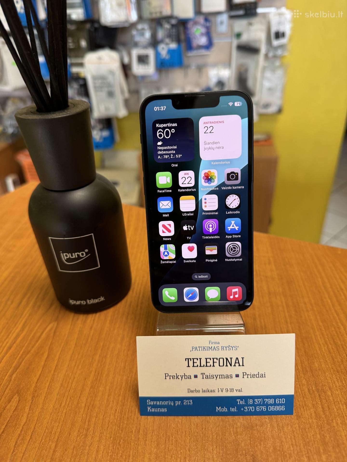 iPhone 13mini 128gb Black Su Garantija