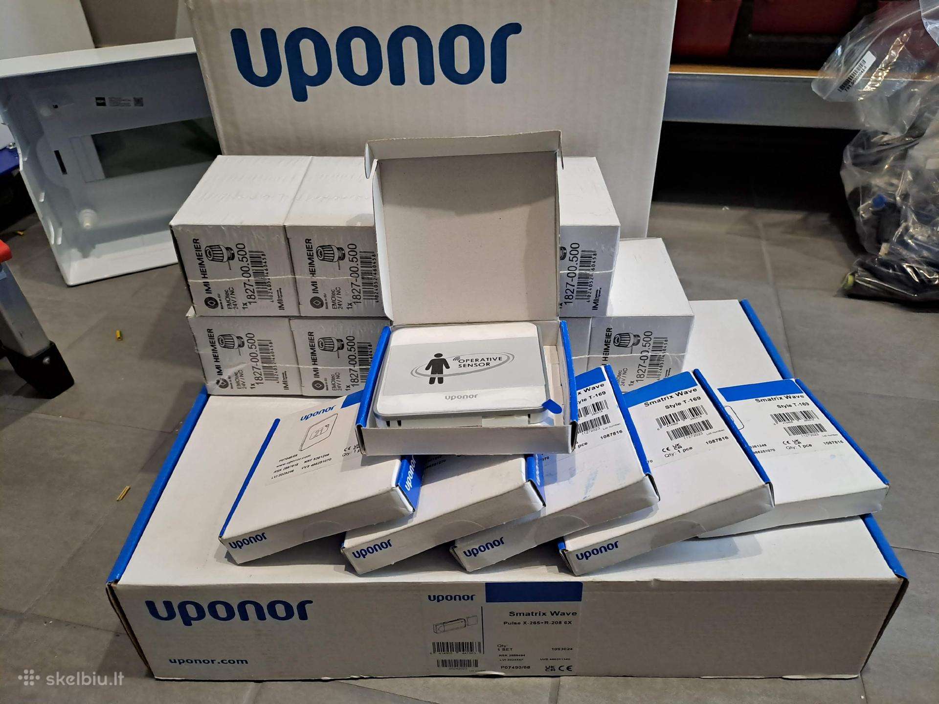 Uponor T169 termostatai centralė X265 ir WiFi R208